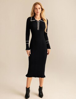 Foto 7 | Foto 7 | Vestido Tipo Suéter Grace Karin 2024, Moderno, Cuello En V, Acanalado - Venta Internacional.