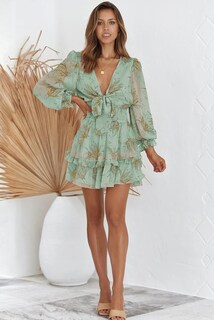 Foto 3 | Foto 3 | Vestido Alvaq Con Estampado Floral De Verano Y Primavera Con Cuello En V Para Mujer - Venta Internacional.