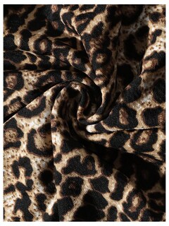 Foto 6 | Foto 6 | Vestido Ajustado Floerns Para Mujer, Estampado De Leopardo, Sin Mangas, Marrón - Venta Internacional.