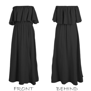 Foto 5 | Foto 5 | Vestido Cupshe Maxi Beach Con Volantes Y Hombros Descubiertos Para Mujer - Venta Internacional.