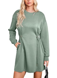 Foto 1 | Foto 1 | Minivestido Casual Dokotoo Laurel Green Con Cintura Con Cordón - Venta Internacional.