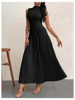 Foto 4 | Foto 4 | Vestido Largo Soly Hux Sin Mangas Plisado A Line Para Mujer - Venta Internacional.