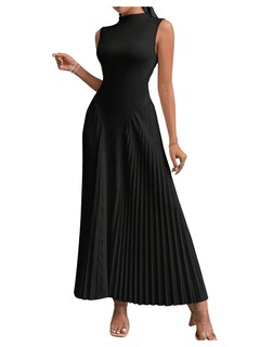 Foto 1 | Foto 1 | Vestido Largo Soly Hux Sin Mangas Plisado A Line Para Mujer - Venta Internacional.