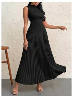 Foto 3 | Foto 3 | Vestido Largo Soly Hux Sin Mangas Plisado A Line Para Mujer - Venta Internacional.