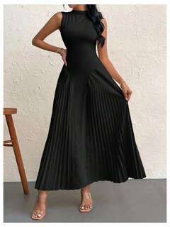 Foto 5 | Foto 5 | Vestido Largo Soly Hux Sin Mangas Plisado A Line Para Mujer - Venta Internacional.