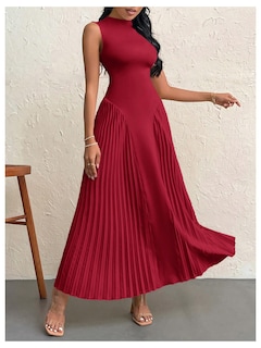 Foto 5 | Foto 5 | Vestido Largo Soly Hux Sin Mangas A Line Para Mujer, Color Burdeos - Venta Internacional.
