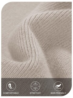 Foto 5 | Foto 5 | Vestido Tipo Suéter Merokeety Para Invierno Con Hombros Descubiertos Para Mujer, Gris M - Venta Internacional.