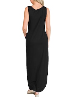 Foto 7 | Foto 7 | Vestido Anrabess Casual Sin Mangas Maxi Negro - Venta Internacional