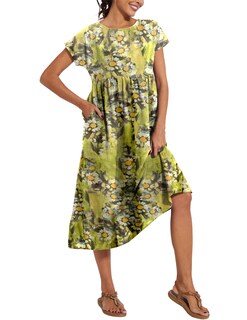 Foto 3 | Foto 3 | Vestido Wrolem Casual De Verano De Algodón Con Bolsillos Para Mujer 2024 - Venta Internacional.