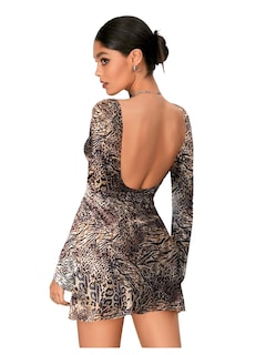 Foto 1 | Foto 1 | Vestido Wdirara Estampado De Leopardo para Mujer - Venta Internacional