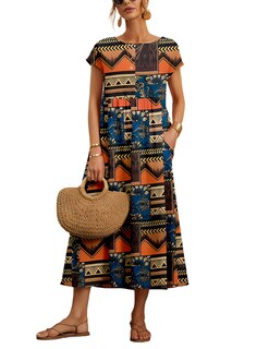 Foto 1 | Foto 1 | Vestido Wrolem Casual De Verano De Algodón Con Bolsillos Para Mujer 2024 - Venta Internacional.