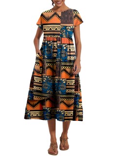 Foto 5 | Foto 5 | Vestido Wrolem Casual De Verano De Algodón Con Bolsillos Para Mujer 2024 - Venta Internacional.