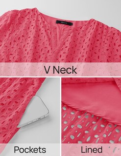 Foto 7 | Foto 7 | Vestido Largo Zesica 2025 De Verano Con Manga Corta Y Cuello En V Para Mujer - Venta Internacional.