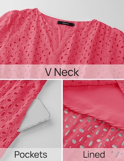 Foto 7 | Foto 7 | Vestido Largo Zesica 2025 De Verano Con Manga Corta Y Cuello En V Para Mujer - Venta Internacional.