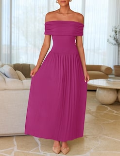 Foto 5 | Foto 5 | Vestido Largo Zesica 2025 Sin Mangas Con Hombros Descubiertos Para Mujer - Venta Internacional.