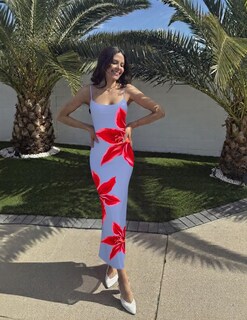 Foto 5 | Foto 5 | Vestido Largo Zesica Para Mujer, Estampado Floral, Tirantes Finos - Venta Internacional.