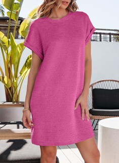 Foto 3 | Foto 3 | Vestido De Verano Evaless 2025 Fashion De Manga Corta Con Bolsillos - Venta Internacional.