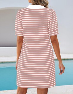 Foto 4 | Foto 4 | Vestido Zesica Summer Casual a Rayas Mini Rosa - Venta Internacional