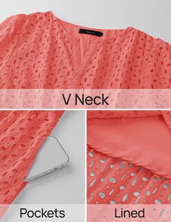 Foto 7 | Foto 7 | Vestido Largo Zesica 2025 De Verano Con Manga Corta Y Cuello En V Para Mujer - Venta Internacional.