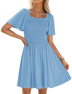 Foto 1 | Foto 1 | Vestido Zesica Para Mujer, Verano 2025, Casual, Con Mangas Onduladas - Venta Internacional.