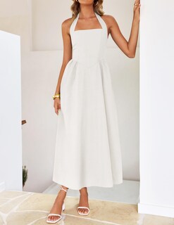 Foto 7 | Foto 7 | Vestido Zesica Summer Halter Halter Midi 2025 Swing Beach - Venta Internacional.