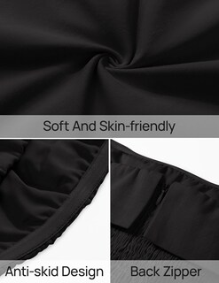 Foto 7 | Foto 7 | Vestido Zesica Summer Strapless Mini 2025 Con Hombros Descubiertos, Negro - Venta Internacional.