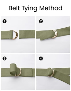 Foto 6 | Foto 6 | Vestido Zesica 2025 De Verano Con Botones Bohemio, Cuello En V, Cuello En V, Verde Para Mujer - Venta Internacional.