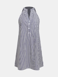 Foto 4 | Foto 4 | Vestido Cupshe Minivestido De Verano A Rayas Con Cuello En V Sin Mangas, Azul Marino - Venta Internacional.