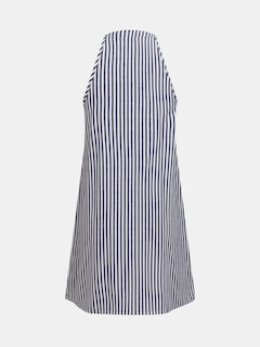Foto 5 | Foto 5 | Vestido Cupshe Minivestido De Verano A Rayas Con Cuello En V Sin Mangas, Azul Marino - Venta Internacional.