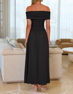 Foto 3 | Foto 3 | Vestido Largo Zesica 2025 Sin Mangas De Verano Con Hombros Descubiertos Para Mujer - Venta Internacional.