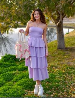 Foto 5 | Foto 5 | Vestido Largo Zesica Morado para Mujer- Venta Internacional