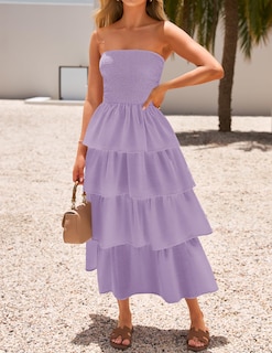Foto 7 | Foto 7 | Vestido Largo Zesica Morado para Mujer- Venta Internacional