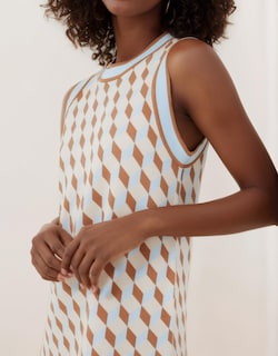 Foto 5 | Foto 5 | Vestido De Suéter Sin Mangas Kedera 2024 Con Cuello Redondo Beige Para Mujer - Venta Internacional.