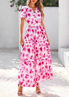 Foto 7 | Foto 7 | Vestido Largo Prettygarden Para Mujer Con Estampado Floral Bohemio De Verano - Venta Internacional.