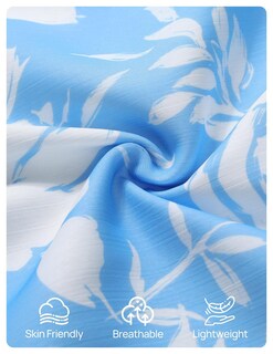 Foto 6 | Foto 6 | Vestido Midi Zesica 2025 Con Estampado Floral De Verano, Cuello En V Y Cinturón, Azul - Venta Internacional.