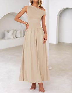 Foto 7 | Foto 7 | Vestido Largo Zesica Summer 2025 Con Un Solo Hombro Casual Para Mujer - Venta Internacional.