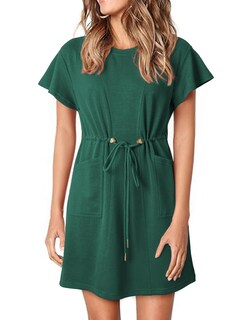 Foto 1 | Foto 1 | Vestido Evaless Summer 2025 Para Mujer Con Cuello Redondo Y Manga Con Volantes - Venta Internacional.