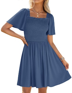 Foto 1 | Foto 1 | Vestido Zesica 2025, Casual, De Verano, Con Mangas Onduladas Para Mujer - Venta Internacional.