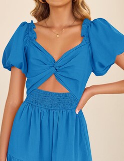 Foto 5 | Foto 5 | Vestido Zesica 2025 Boho Smocked Vacation Cobalt S Para Mujer - Venta Internacional.
