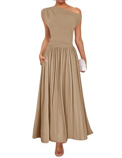 Foto 1 | Foto 1 | Vestido Largo Zesica Summer 2025 Con Un Solo Hombro Casual Para Mujer - Venta Internacional.