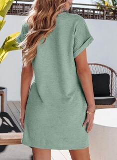 Foto 5 | Foto 5 | Vestido Evaless De Manga Corta A La Moda De Verano 2025 Para Mujer - Venta Internacional.