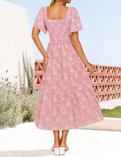 Foto 4 | Foto 4 | Vestido Zesica Midi Rosa para Mujer- Venta Internacional