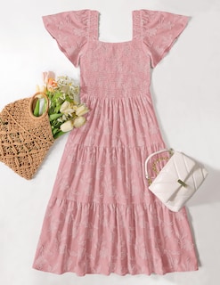 Foto 7 | Foto 7 | Vestido Zesica Midi Rosa para Mujer- Venta Internacional