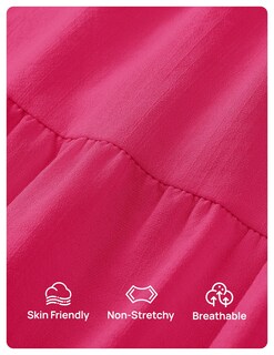 Foto 7 | Foto 7 | Vestido Zesica 2025 Para Mujer, Estilo Bohemio, Bordado, Vacaciones, Rosa, Talla S - Venta Internacional.