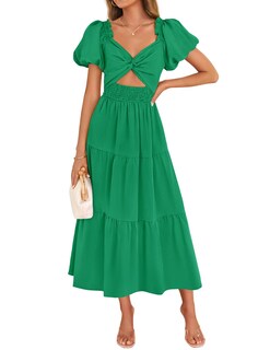 Foto 1 | Foto 1 | Vestido Zesica 2025 Boho Smocked Vacation Green Para Mujer - Venta Internacional.