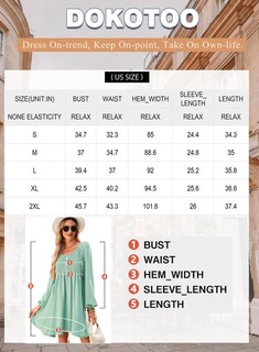 Foto 6 | Foto 6 | Vestido Casual Dokotoo 2025 Primavera Cuello Redondo Manga Larga Azul Marino - Venta Internacional.