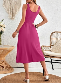 Foto 2 | Foto 2 | Vestido De Verano Dokotoo 2025 Sin Mangas Con Cuello Redondo Para Mujer - Venta Internacional.