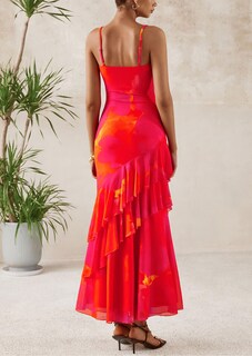 Foto 2 | Foto 2 | Vestido Largo Prettygarden 2025 Con Estampado Floral Escalonado De Verano Para Mujer - Venta Internacional.