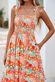 Foto 6 | Foto 6 | Vestido De Verano Prettygarden Maxi Floral Sin Mangas Para Mujer - Venta Internacional.