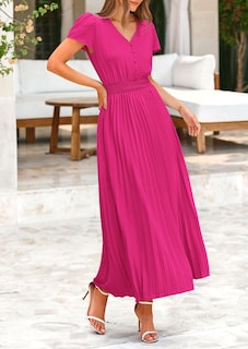 Foto 5 | Foto 5 | Vestido Largo Prettygarden Para Mujer, Cuello En V, Manga Corta Con Volantes, Verano - Venta Internacional.